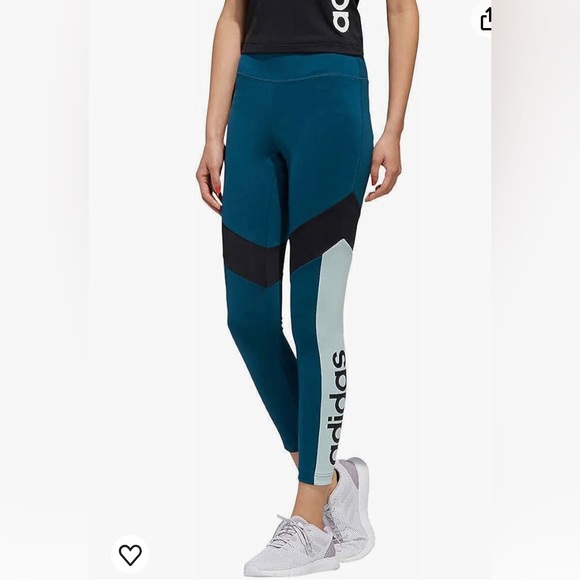 Adidas Climalite color block leggings - Picture 1 of 8